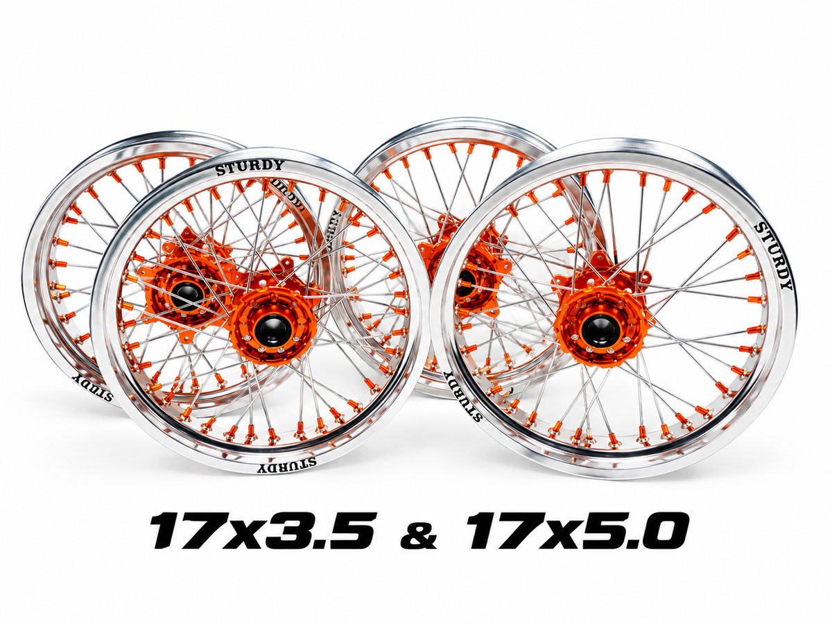 KTM Supermoto rims 17x3.50 & 17x4.25