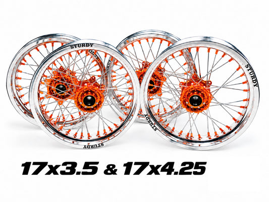 KTM Supermoto vanteet 17x3.50 & 17x4.25 - Sturdy Racing
