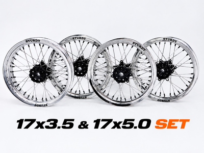 KTM Supermoto vannesetti 17x3.50 & 17x5.00