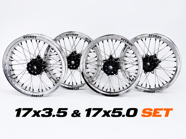 KTM Supermoto wheelset 17x3.50 & 17x4.25