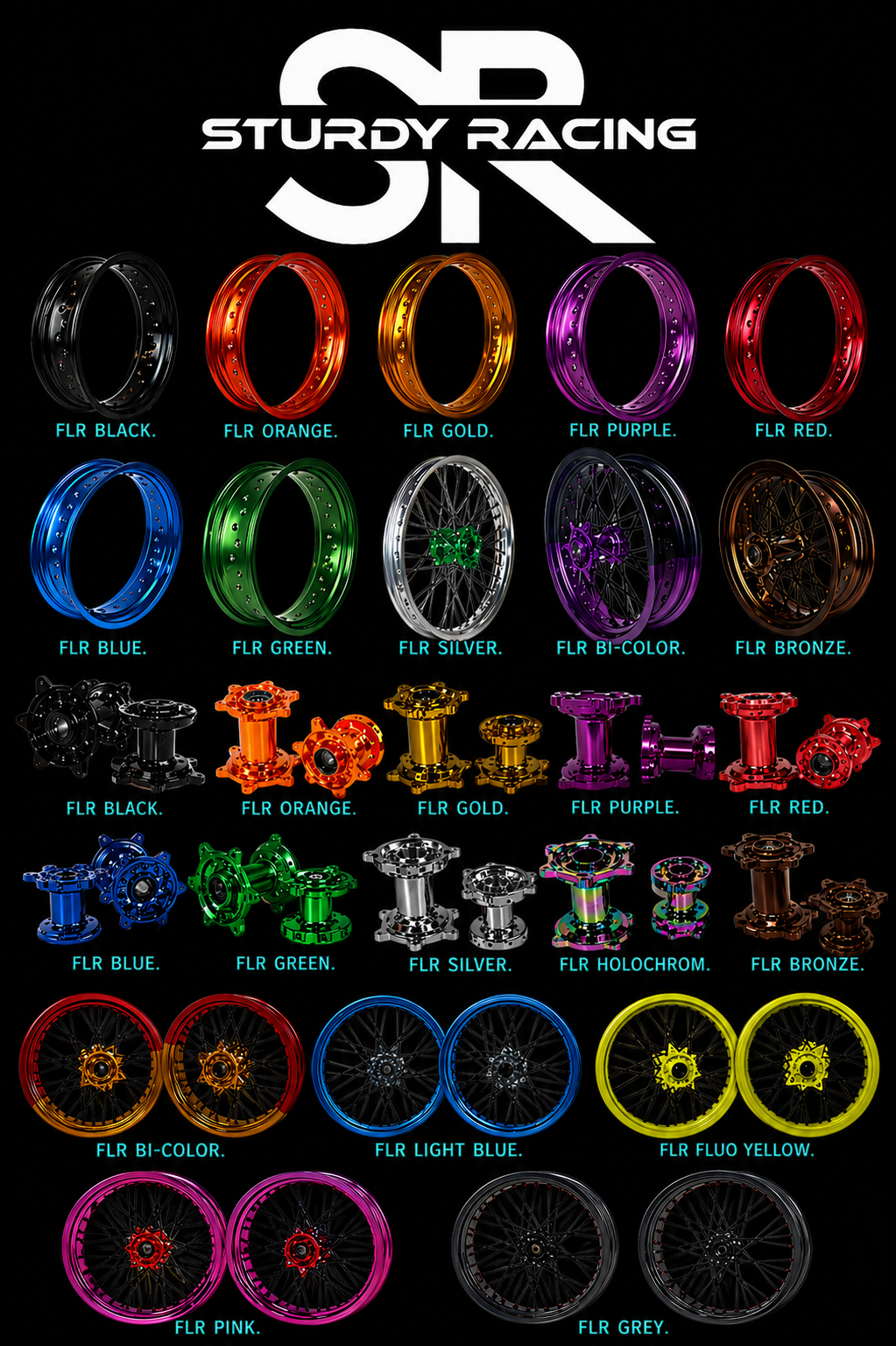 Custom supermoto wheels colorcatalog