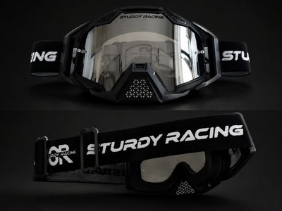 SturdyRacing ajolasit Musta/Hopea