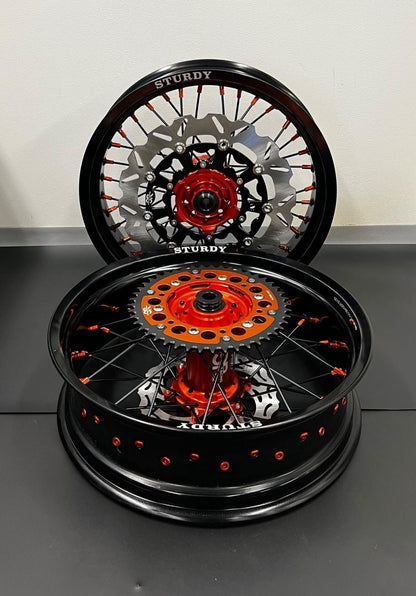 KTM Supermoto vannesetti 17x3.50 & 17x4.25 - Sturdy Racing