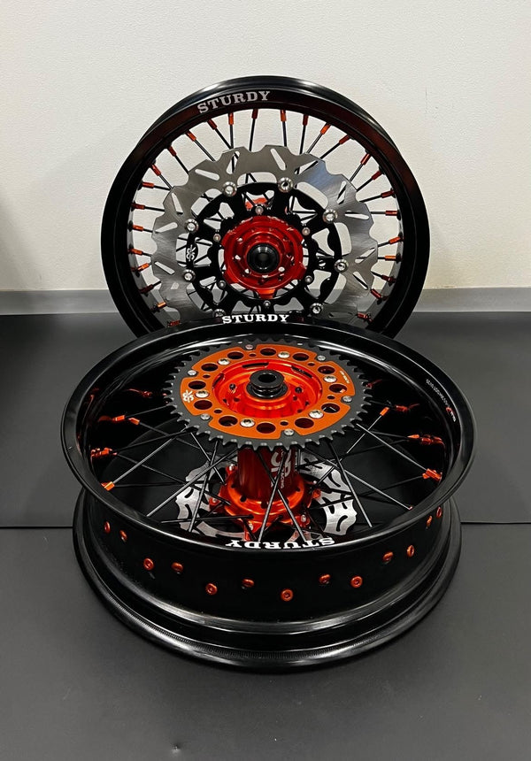 KTM Supermoto vannesetti 17x3.50 & 17x4.25 - Sturdy Racing
