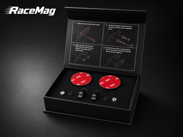 RaceMag Magneettinen rekisterikilpiteline - Sturdy Racing