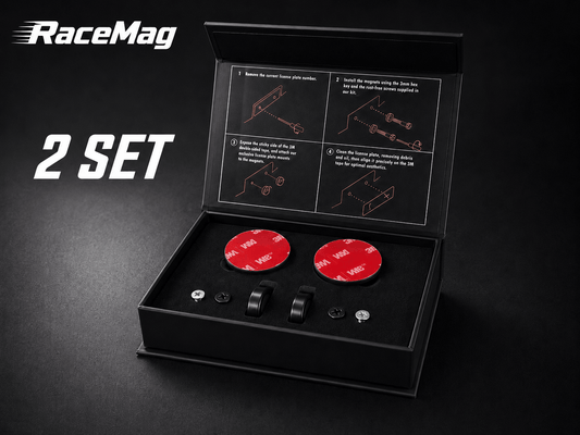 RaceMag Magneettinen rekisterikilpiteline (Etu ja taka) - Sturdy Racing